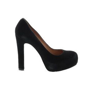 Pour La Victoire Black Suede Leather Platform Heels Sz. 9.5